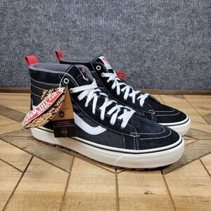 Vans Men's Sk8-Hi MTE-1 All Weather Boots Black White Suede Black Size 11 NEW